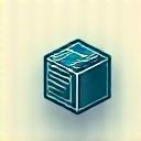 Icon of a shipping box with a tracking label.